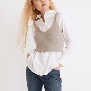 Madewell Brodsky Crop Sweater Tank